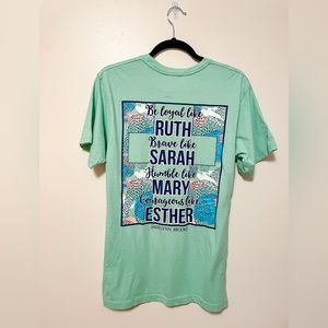 Jadelynn Brooke Blessed Squad Goals TShirt, Ladies of the Bible, Mint